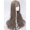 Granny Gray Air Bangs Long Curly Hair Classic Lolita Wig