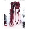 Tears Of Witch Series Dark Red Long Curly Hair Gothic Lolita Wigs