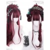 Tears Of Witch Series Dark Red Long Curly Hair Gothic Lolita Wigs