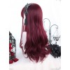 Tears Of Witch Series Dark Red Long Curly Hair Gothic Lolita Wigs