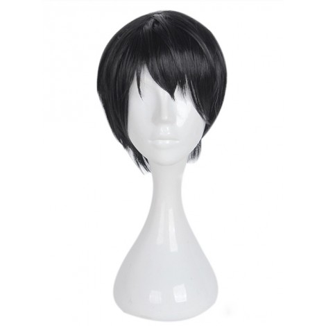 Short Black Hair Handsome Cosplay Lolita Wig