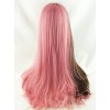 Brown And Pink Double Spelling Color Straight Hair Sweet Lolita Wigs