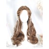 Centre Parting Honey Pudding Long Curly Hair Lolita Wig