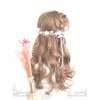 Centre Parting Honey Pudding Long Curly Hair Lolita Wig