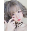 Granny Grey Small Waves Repair Face Short Curly Hair Harajuku Style Lolita Wig