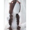 Dark Brown Centre Parting Long Curly Hair Lolita Wig