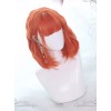 Orange Medium-long Curly Hair Air Bangs Lolita Wigs