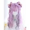 Purple Layered Gradient Middle Long Curly Hair Lolita Wig