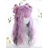 Purple Layered Gradient Middle Long Curly Hair Lolita Wig