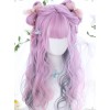 Purple Layered Gradient Middle Long Curly Hair Lolita Wig