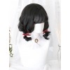 Black Wave Foam Curly Lolita Short Wigs