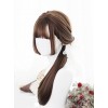 Hime Cut Long Straight Hair Light Brown Lolita Wig