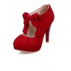 Elegant Pure Color Bowknot Round-toe Sweet Lolita High Heel Shoes