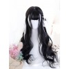 Air-bangs Natural Black Big Wavy Hair Lolita Wig