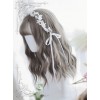 Air-bangs Gray Water Wave Curly Lolita Wig