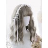 Air-bangs Gray Water Wave Curly Lolita Wig