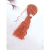 Orange Air-bangs Long Curly Hair Classic Lolita Wigs