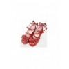 Wine Red Matte Bowknot Lolita High Heel Shoes