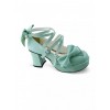 Mint Color Mirror Face Bowknot Sweet Lolita Lovely Doll High Heel Shoes