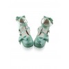 Mint Color Mirror Face Bowknot Sweet Lolita Lovely Doll High Heel Shoes