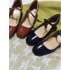 Retro Square-toe Lolita Mid Heel Shoes