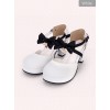 Round-toe Shallow Mouth Bowknot Star Pendant Lolita Shoes