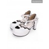 Round-toe Love Heart Lace Pearl Chain Sweet Lolita High Heels Shoes