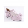 Pink 1.8" Heel High Cute Point Toe Bow Decoration Platform Girls Lolita Shoes