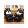 Double Buckle Bowknot Lolita Shoes