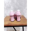 Pink And White Bowknot Small Bells Lolita High Heel Shoes