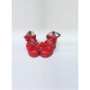 Red Matte Bowknot Lolita High Heel Shoes