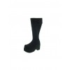 Black 3.9" Heel High Charming Synthetic Leather Round Toe Cross Straps Platform Girls Lolita Boots