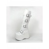 White 3.9" Heel High Charming Synthetic Leather Round Toe Stud Buckles Platform Girls Lolita Boots