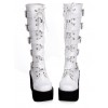 High Boots Embroidered Cross Super High Heel Punk Gothic Lolita Boots