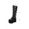 High Boots Embroidered Cross Super High Heel Punk Gothic Lolita Boots