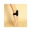 Black Angel Floral Bat Lolita Wrist Strap