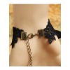 Black Butterfly Lace Black Ribbon Rose Gothic Bracelet And Ring