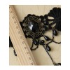 Gorgeous Black Lace And Black Gem Lolita Wrist Strap And Ring