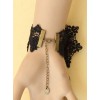 Gothic Rococo Rose Lady Handmade Lolita Bracelet And Ring Set