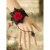 Gothic Rococo Rose Lady Handmade Lolita Bracelet And Ring Set