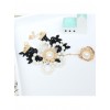 Pearl Flower Black Lace Lolita Bracelet And Ring Set