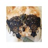 Retro Black Lace Chain Little Girls Lolita Wrist Strap And Ring