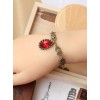 Retro palace Red Gem Pendant Lolita Bracelet