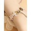 Retro White Rose Lace Bracelet