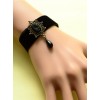 Special Leather Fashion Elegant Black Pearl Lady Lolita Wrist Strap