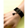 Special Leather Fashion Elegant Black Pearl Lady Lolita Wrist Strap