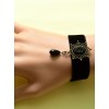 Special Leather Fashion Elegant Black Pearl Lady Lolita Wrist Strap