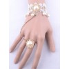 White Lace Pearl Bridal Lolita Wrist Strap