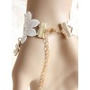 White Lace Pearls Bridesmaid And Bride Classic Lolita Bracelet