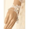 White Lace Flower Wedding Lady Lolita Wrist Strap